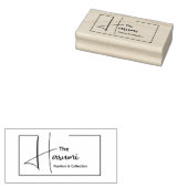 Typografy Business Initial Minimal Fashion Logo Gummistempel (Stempel)