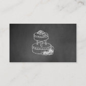 Typografy Chalk Board Wedding Reception Card Begleitkarte (Rückseite)