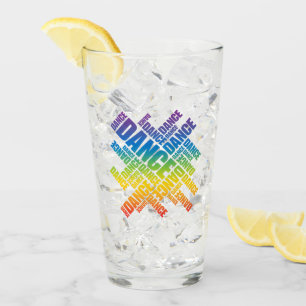 Typographic Dance Glas