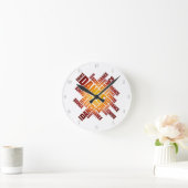 Typographic Dance Runde Wanduhr (Zuhause)