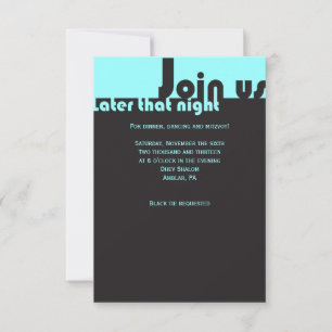 TYPOGRAPHIE Bar Bat Mitzvah Party Neon Einladung