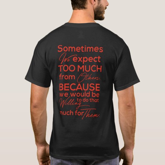 TYPOGRAPHIE T-Shirt (Rückseite)