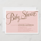 TYPOGRAPHY BABY  | BABY SHOWER EINLADUNG (Vorderseite)
