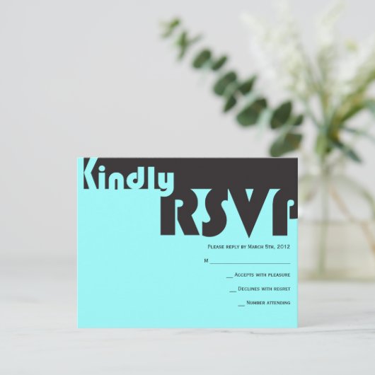 TYPOGRAPHY Bar Bat Mitzvah Antwort (Stehend Vorderseite)