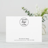 Typography Business Logo Dankeskarte (Stehend Vorderseite)