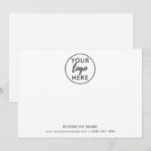 Typography Business Logo Dankeskarte (Vorne/Hinten)