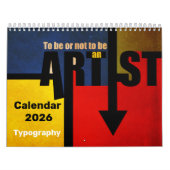 Typography Calendar Kalender (Titelbild)