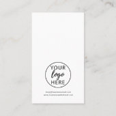 Typography Company logo Treuekarte (Rückseite)