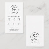 Typography Company logo Treuekarte (Vorne/Hinten)