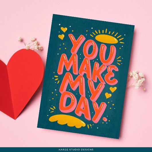  Typography Quote Love Valentine Card Karte