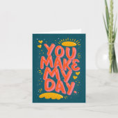  Typography Quote Love Valentine Card Karte (Vorderseite)