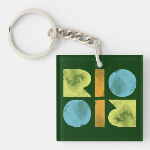 Typography  Rio for keys Schlüsselanhänger