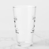 Typography Style Wedding Glass Cup Glas (Links)