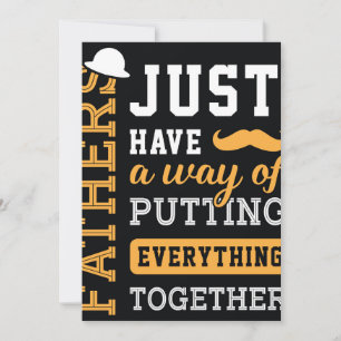 Typography Vatertag Einladung