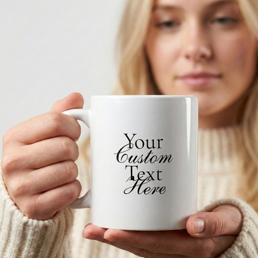 Typography Your Quote Serif And Script Kaffeetasse