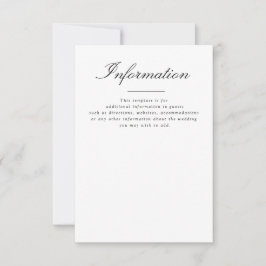 Typologie: Einzelheiten der Hochzeit RSVP Karte