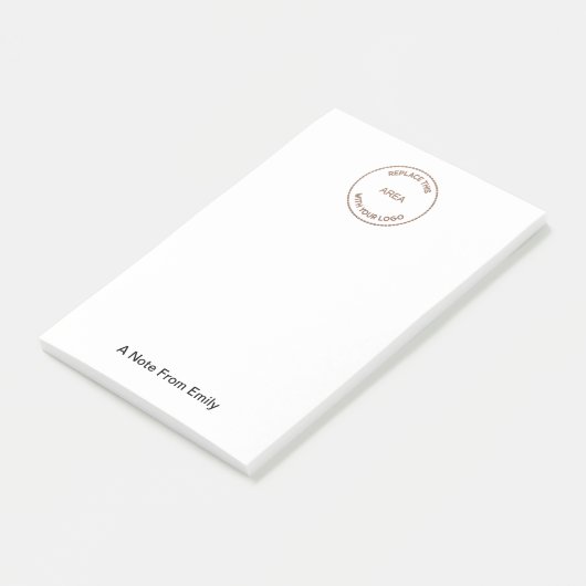 Typologie Ihres Firmenlogos Post-it Klebezettel (angewinkelt)