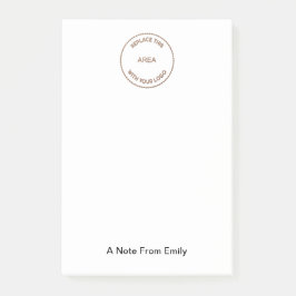 Typologie Ihres Firmenlogos Post-it Klebezettel