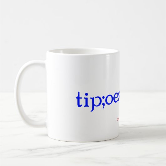 Typos geschehen kaffeetasse (Links)