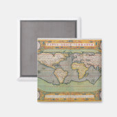 Typus Orbis Terrarum, Weltkarte Magnet (Vorderseite/Rückseite)