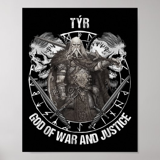 Tyr Götter des Krieges und der Gerechtigkeit, die  Poster (Vorne)