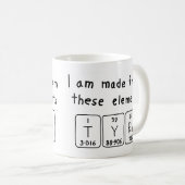 Tyra Periodenname Tasse (VorderseiteRechts)