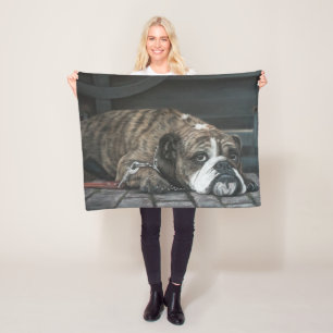 Tyrann-Blues-Bulldoggen-Fleece-Decke Fleecedecke