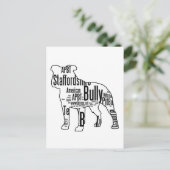 Tyrann-Form mit Rettungswörtern Postkarte (Stehend Vorderseite)