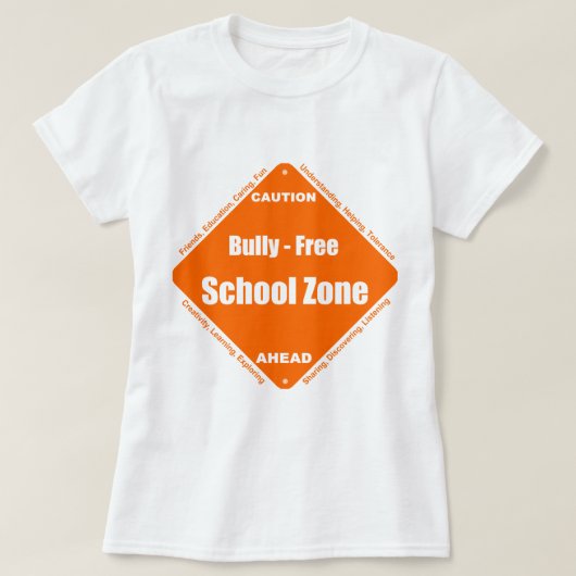 Tyrann - freie Schulzone T-Shirt (Design vorne)