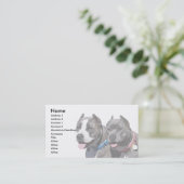 Tyrann-Zucht Pitbull Hundetiere Visitenkarte (Stehend Vorderseite)