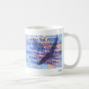 TYRANNEI GEGEN FREIHEIT KAFFEETASSE