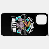 Tyranno-Workout-Modus Verlobt T Rex Workout-Fitnes Case-Mate iPhone Hülle (Rückseite (Horizontal))