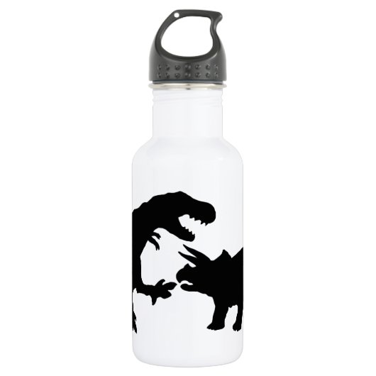 Tyrannosaur und Triceratops b Trinkflasche (Vorderseite)