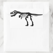 Tyrannosaurs Rex Dinosaur Skeleton Rechteckiger Aufkleber (Tasche)