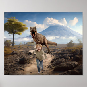 Tyrannosaurus Dinosaur Fotografie Hintergrund Poster
