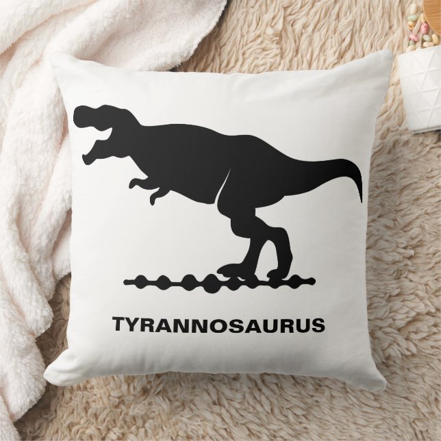 Tyrannosaurus Dinosaur-Silhouette Kissen (Decke)