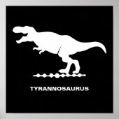 Tyrannosaurus Dinosaur-Silhouette Poster (Vorne)