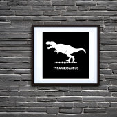 Tyrannosaurus Dinosaur-Silhouette Poster