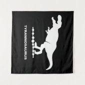 Tyrannosaurus Dinosaur-Silhouette Wandteppich (Vorderseite (Horizontal))
