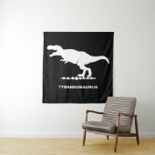 Tyrannosaurus Dinosaur-Silhouette Wandteppich (Beispiel)