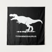 Tyrannosaurus Dinosaur-Silhouette Wandteppich (Vorderseite)