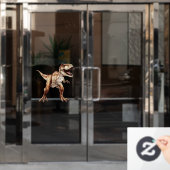 Tyrannosaurus Fensteraufkleber (Büro Tür)