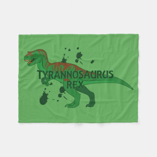 Tyrannosaurus Fleecedecke (Vorderseite (Horizontal))