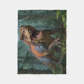 Tyrannosaurus Fun Ecology Fleecedecke (Vorderseite)