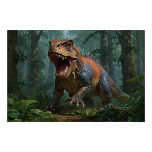 Tyrannosaurus Fun Ecology T - Shirt Poster