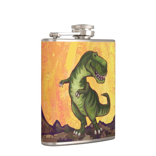 Tyrannosaurus Geschenke und Zubehör Flachmann (Rechts)