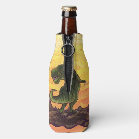 Tyrannosaurus Geschenke und Zubehör Flaschenkühler (Flasche Rückseite)