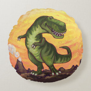 Tyrannosaurus Geschenke und Zubehör Rundes Kissen