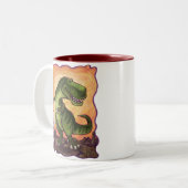 Tyrannosaurus Geschenke und Zubehör Zweifarbige Tasse (Vorderseite Links)