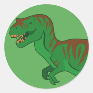 Tyrannosaurus (Gesicht) Runder Aufkleber